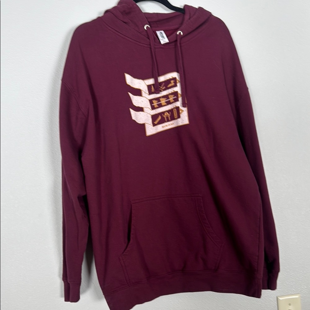 MN Pull tab graphic hoodie—like brand new. 3X